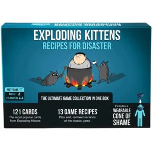 Exploding Kittens Recipes for Disaster Deluxe Game Set by Exploding Kittens - Kortspil for voksne Teenagere og børn blue