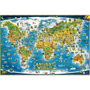 Voksenpuslespil - 1000 brikker - Gamle verdenskort