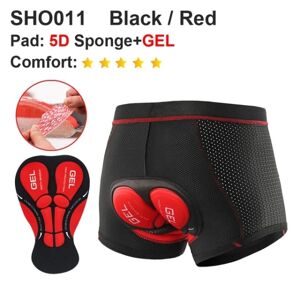 Åndbare cykelshorts Cykelundertøj Gel Pad - Perfet Red 2XL