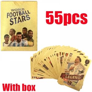 Fodboldkort, VM-stjerner, Fodboldkort Champions League, World Ball Star Collection, Soccer Trading Card, Fodboldfans fødselsdagsgave - Perfet