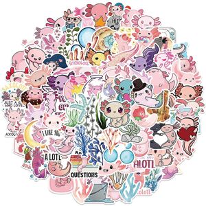 100 stk Cute Animal Axolotl Graffiti Stickers Tegneserie Decals Børn Laptop Sticker