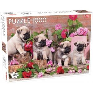 Tactic Taktisk puslespil 1000 brikker, Puppy Pugs