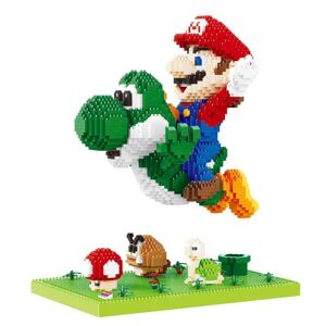 Super Mario Luigi Block Puzzle 3D-karaktærbyggesten