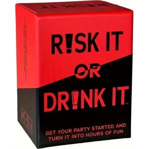 JBK Risk It or Drink It Sjovt festspil til college-kortspil，Drikkespil-forspil, voksenkortfester