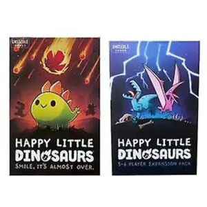 Engelsk version Happy Little Dinosaurs Happy Little Dinosaur Expansion Board Game Card Strategy Game Extended and Basic