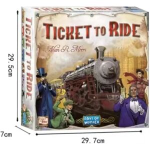 Engelsk og amerikansk version af den fulde serie af Ticket To Ride Europe-brætspilskort