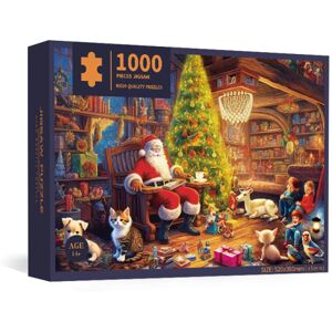 Adventspussel 1000 st Julkalenderpussel Countdown Calendar Countdown Box Pussel f?r vuxen barn A