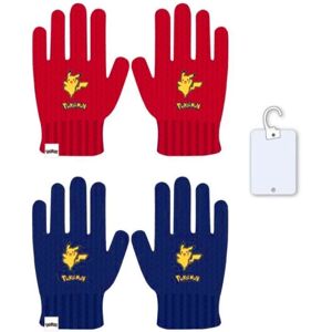 Pokémon 2-pakks Pokemon Pikachu Vantar Fingervantar En størrelse Blue & Multicolor one size