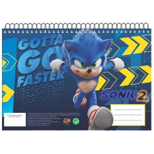 Sonic The Hedgehog Notesbog Papirblok A4 Multicolor