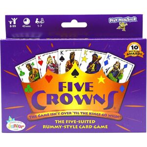 FMYSJ Five Crowns Card Game Familiekortspil - Sjove spil, der er kompatible med Fami (FMY)