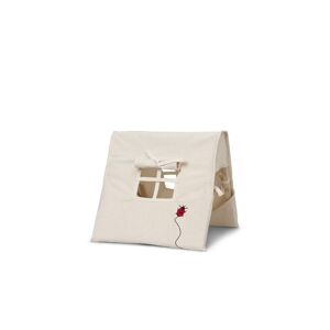 Ferm Living Mini Tent With Ladybird Embroidered 30x30 cm - Natural