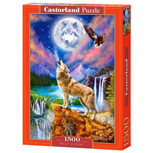 Castorland Puslespil - Wolf's Night - 1500 Brikker Blandet Puslespil