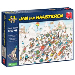 Legbilligt.dk Jan Van Haasteren 1000 Brikker - It´s All Going Downhill Jan Van Haasteren Puslespil