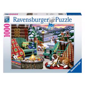 Ravensburger 1000 Brikker - Skihytte Blandet Puslespil