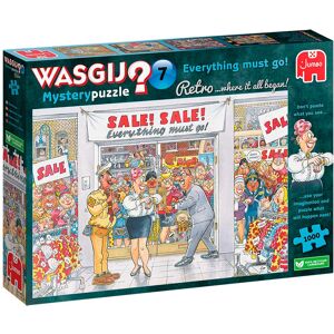 Legbilligt.dk Wasgij Retro Mystery Nr. 7 - 1000 Brikker - Everything Must Go! Wasgij Puslespil