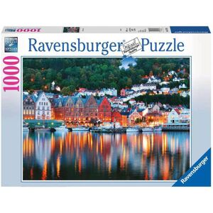 Ravensburger 1000 Brikker - Bergen Norge Blandet Puslespil