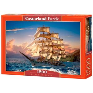 Castorland Puslespil - Sailing At Sunset - 1500 Brikker Blandet Puslespil