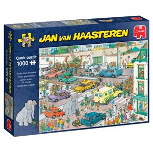 Legbilligt.dk Jan Van Haasteren 1000 Brikker - Jumbo Goes Shopping Jan Van Haasteren Puslespil