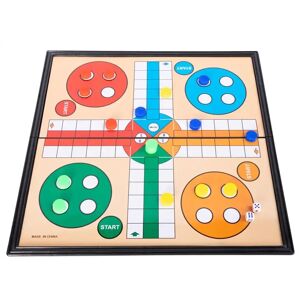 Home-tex Brætspil - Ludo med magnetisk spilleplade og brikker