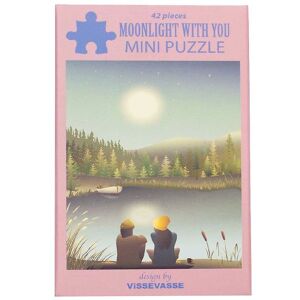 Vissevasse Puslespil - Mini - 10x13 Cm - Moonlight With You - Vissevasse - Onesize - Puslespil