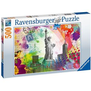 Ravensburger Puslespil - 500 Brikker - New York Postcard - Ravensburger - Onesize - Puslespil