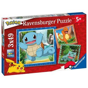 Ravensburger Puslespil - 3x49 Brikker - Pokémon - Ravensburger - Onesize - Puslespil