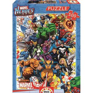 Educa Puslespil - Marvel Heroes - 48x34 Cm - 500 Brikker - Educa - Onesize - Puslespil