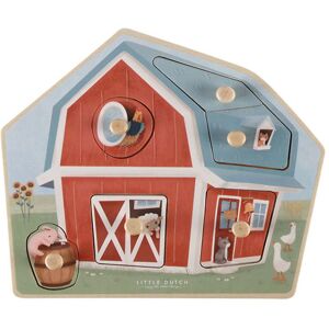 Little Dutch Puslespil - Træ - 6 Brikker - Little Farm - Little Dutch - Onesize - Puslespil