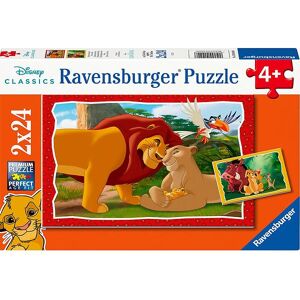 Ravensburger Puslespil - 2x24 Brikker - The Lion King - Ravensburger - Onesize - Puslespil