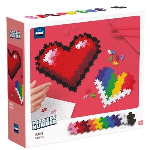 Plus-Plus Puzzle By Number - 250 Stk. - Hearts - Plus-Plus - Onesize - Klodser
