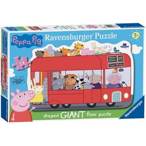 Ravensburger Puslespil - 24 Brikker - Gurli Gris - Shaped Bus - Ravensburger - Onesize - Puslespil