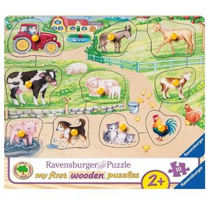 Ravensburger Træ Puslespil - My First - Bondegård - Ravensburger - Onesize - Puslespil