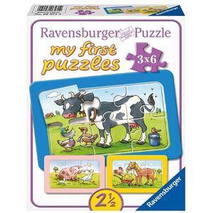 Ravensburger Puslespil - My First - 3x6 Brikker - Animal Friends - Ravensburger - Onesize - Puslespil