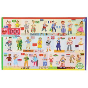 Eeboo Pusplespil - 100 Brikker - Verdens Børn - Eeboo - Onesize - Puslespil