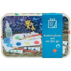 Gift In A Tin Kreasæt - Craft - Watercolour Set On The Go - Gift In A Tin - Onesize - Kreasæt