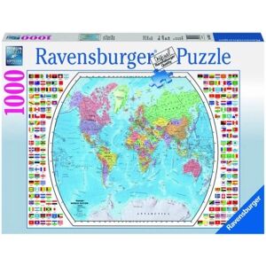 Ravensburger: Political World Map 1000 brikker