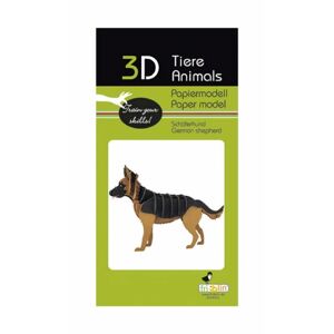 Fridolin 3D papirpuslespil, schæferhund