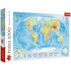 Trefl Physical Map of the World 1000 Brikker