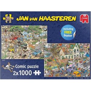 Jumbo Jan Van Haasteren Puzzle: The Storm, Safari 2x1000 Pieces