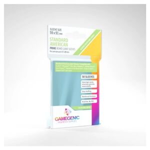 GameGenic Prime Sleeves Clear 57 x 89 mm