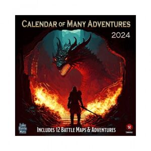 Loke BattleMats Calendar of Many Adventures 2024