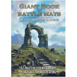 Loke BattleMats Giant Book of Battle Mats - Wilds, Wrecks & Ruins