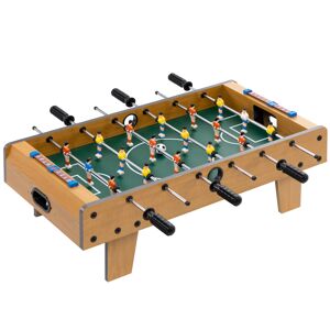 HOMCOM Mesa Multijuegos para Niños de +7 Años 6 en 1 Plegable Billar  Futbolín Ping-Pong 118x104x71 cm Multicolor