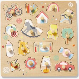 VERTBAUDET Puzzle con pivotes Happy de madera FSC® multicolor