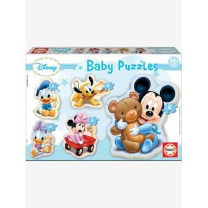 Lote de 5 puzzles progresivos 3 a 5 piezas Disney® Mickey EDUCA azul claro liso con motivos