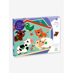 Puzzle Sonoro Ouaf Woof - DJECO azul