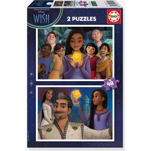 2x50 Puzzles Disney Wish - EDUCA BORRAS violeta