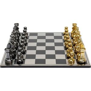 Kare Design Juego de ajedrez negro, dorado y plateado