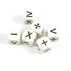 Koplow Games Dado 6 caras signos matemáticos 6 unidades