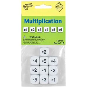 Koplow Games Dado 6 caras multiplicación 10 unidades